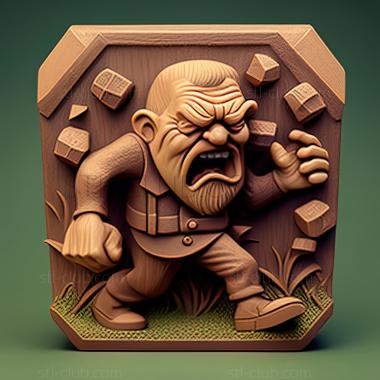 3D модель Игра Слезь с моей лужайки (STL)